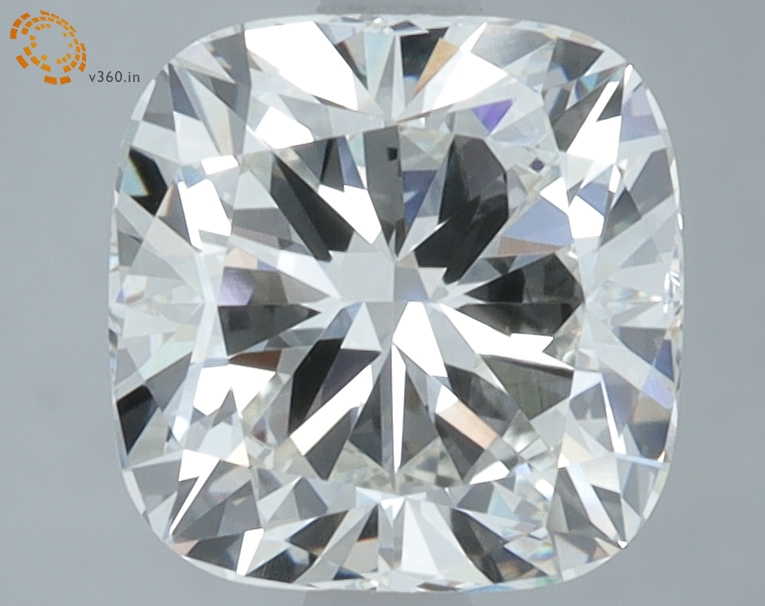 2.42 carat Cushion lab grown diamond, H VVS2, IGI certified