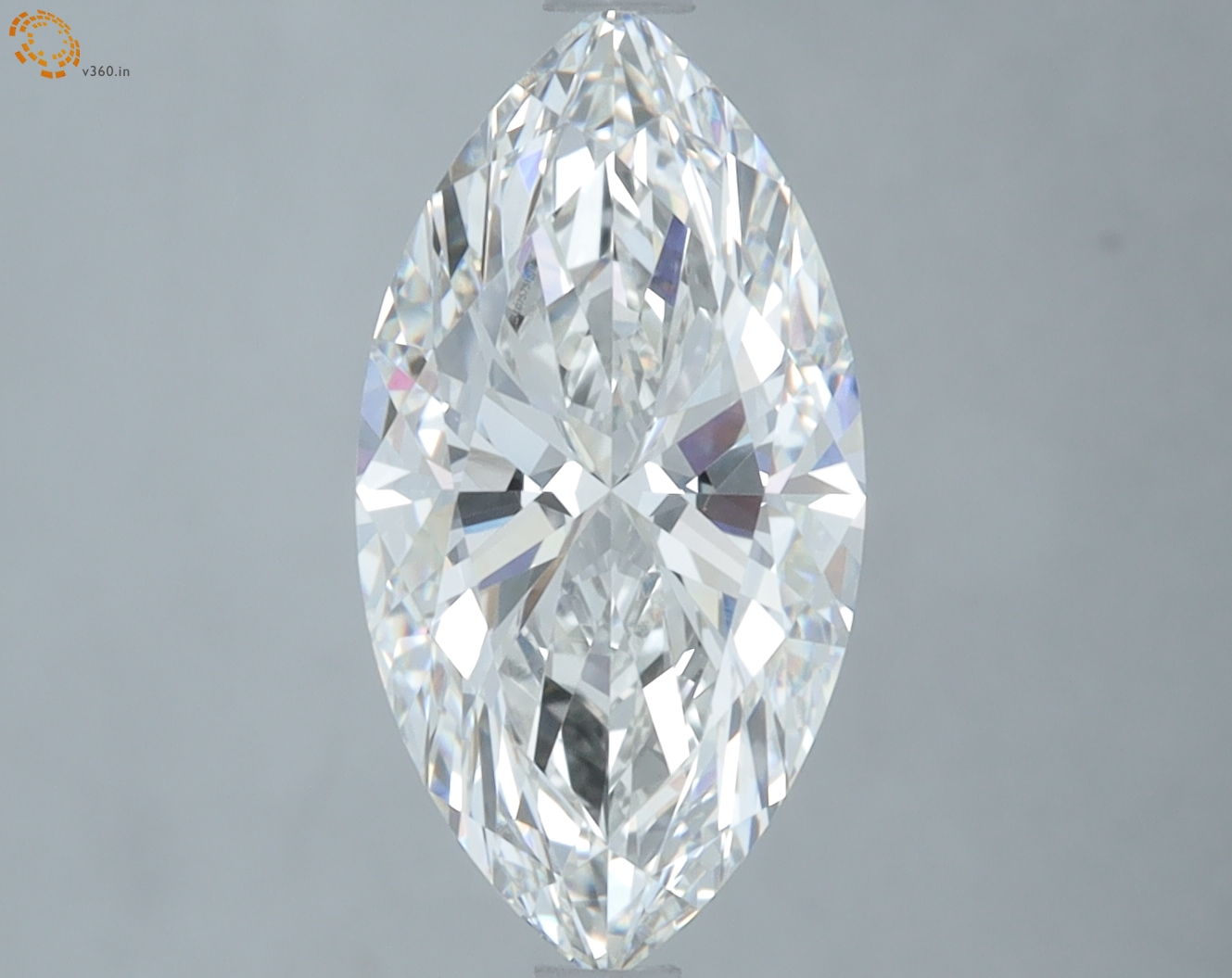 3.09 carat Marquise lab grown diamond, G VVS2, IGI certified
