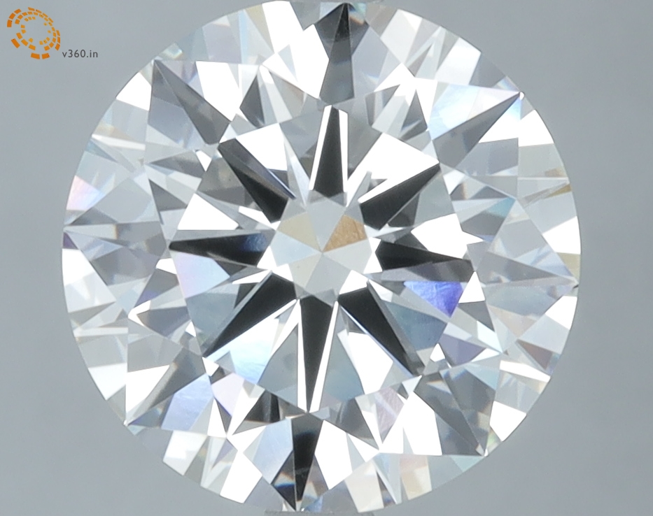 3.82 carat Round lab grown diamond, G VVS2, IGI certified