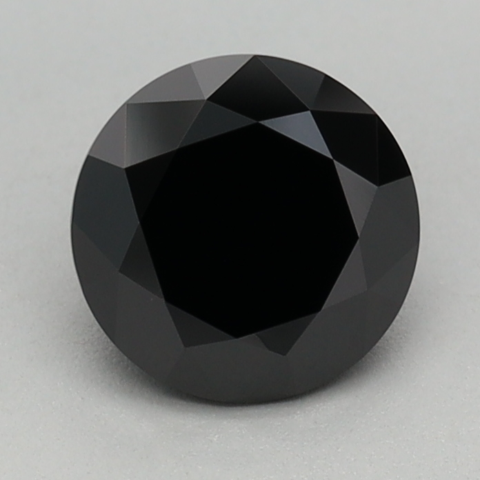 0.80 carat Fancy Black Round lab grown diamond, VVS2, IGI certified