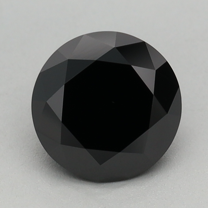 0.80 carat Fancy Black Round lab grown diamond, VVS2, IGI certified
