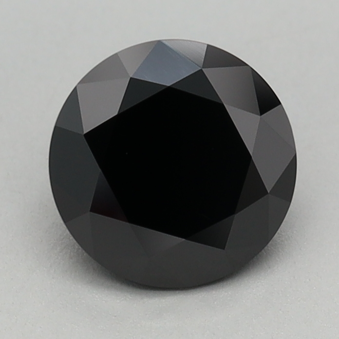 0.79 carat Fancy Black Round lab grown diamond, VVS2, IGI certified