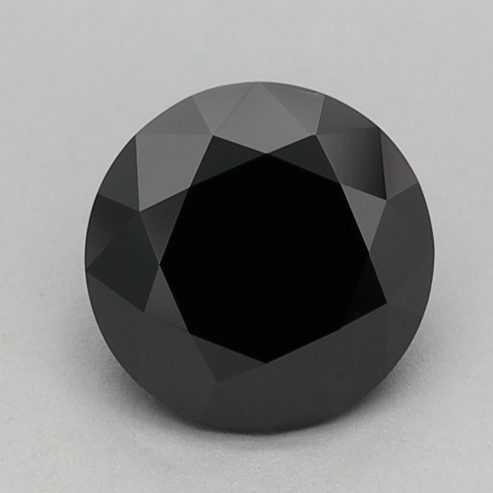 0.75 carat Fancy Black Round lab grown diamond, VVS2, IGI certified