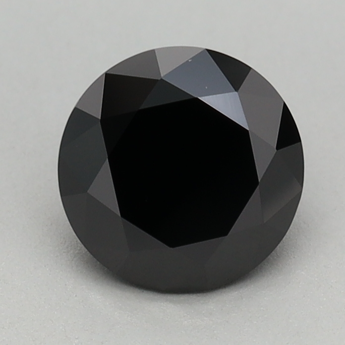 0.75 carat Fancy Black Round lab grown diamond, VVS2, IGI certified