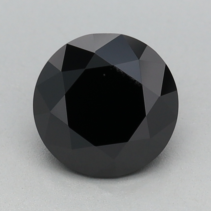0.71 carat Fancy Black Round lab grown diamond, VVS2, IGI certified