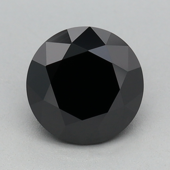0.70 carat Fancy Black Round lab grown diamond, VVS2, IGI certified