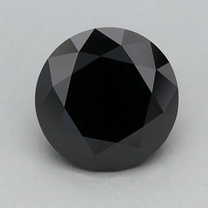 0.70 carat Fancy Black Round lab grown diamond, VVS2, IGI certified