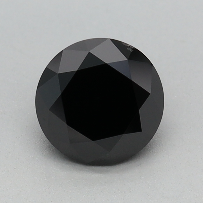 0.60 carat Fancy Black Round lab grown diamond, VVS2, IGI certified