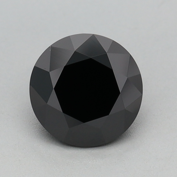 0.55 carat Fancy Black Round lab grown diamond, VVS2, IGI certified