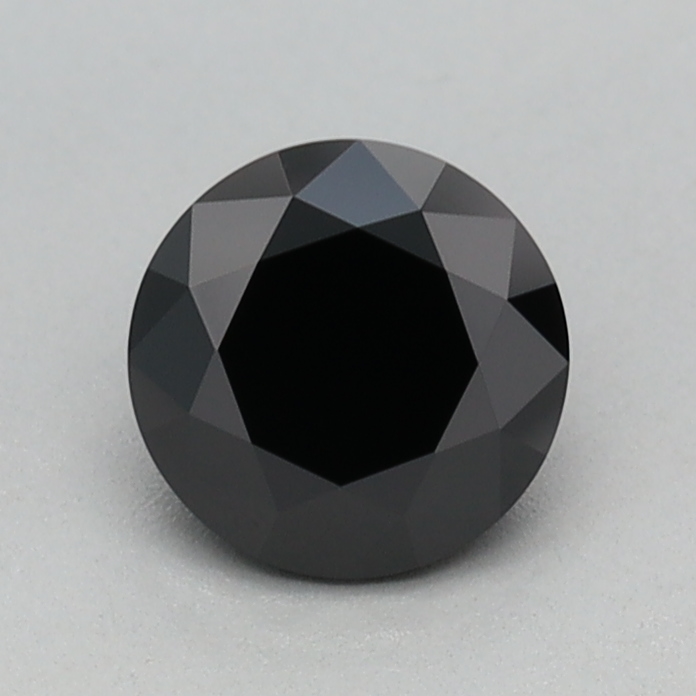 0.54 carat Fancy Black Round lab grown diamond, VVS2, IGI certified