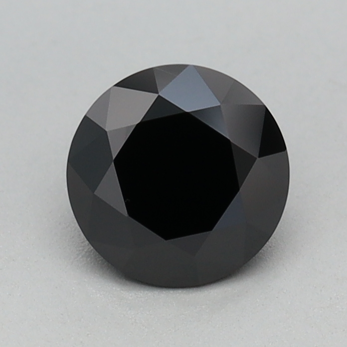 0.54 carat Fancy Black Round lab grown diamond, VVS2, IGI certified