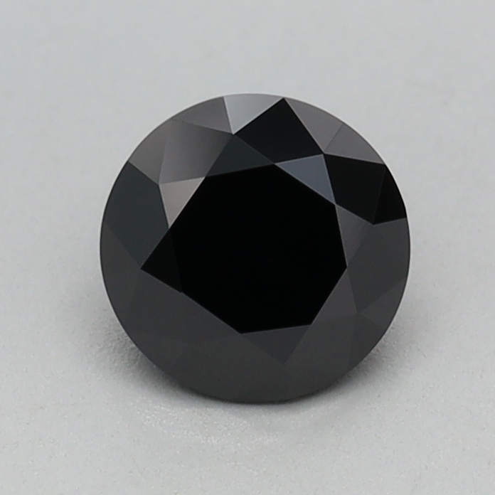0.53 carat Fancy Black Round lab grown diamond, VVS2, IGI certified