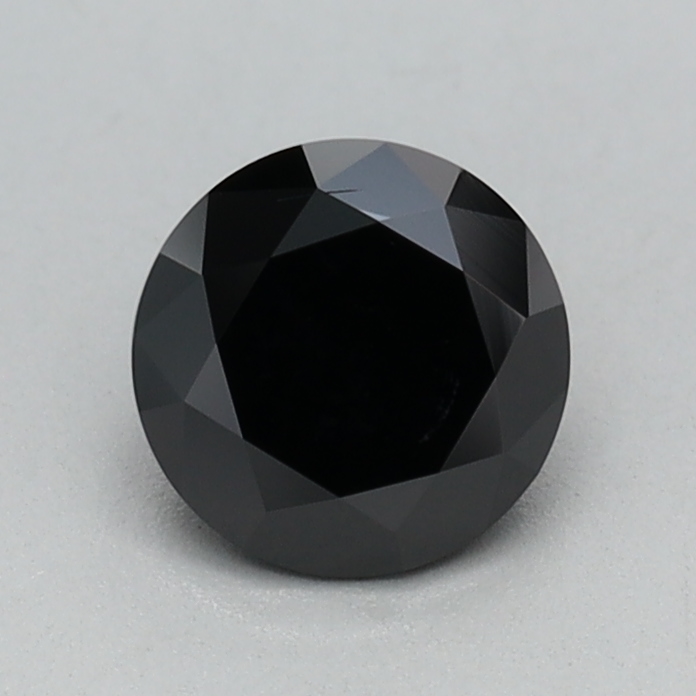 0.50 carat Fancy Black Round lab grown diamond, VVS2, IGI certified