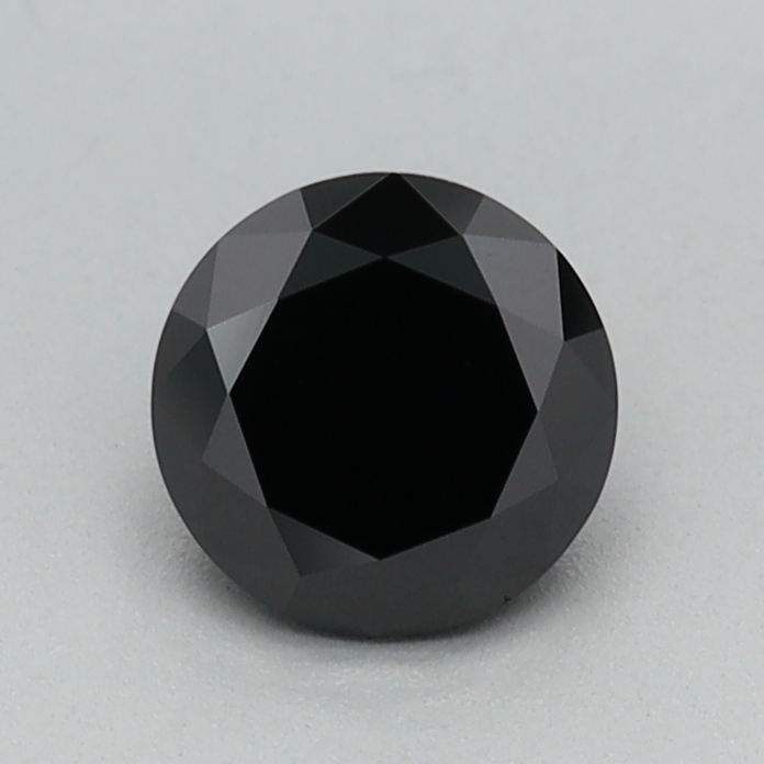 0.49 carat Fancy Black Round lab grown diamond, VVS2, IGI certified