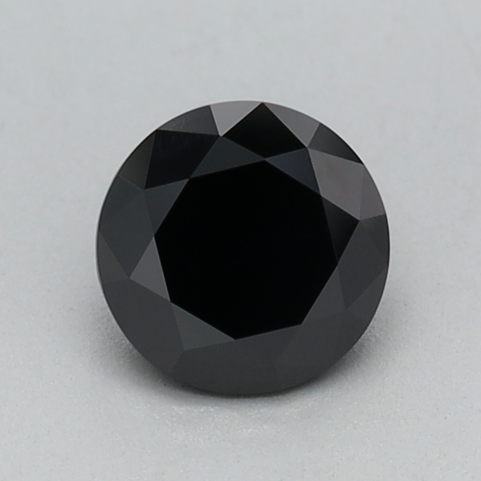 0.48 carat Fancy Black Round lab grown diamond, VVS2, IGI certified