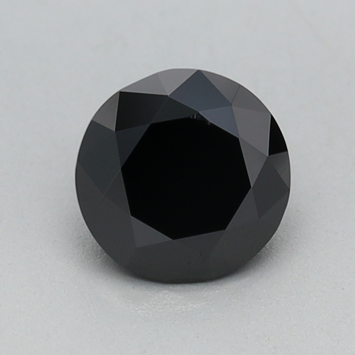 0.48 carat Fancy Black Round lab grown diamond, VVS2, IGI certified