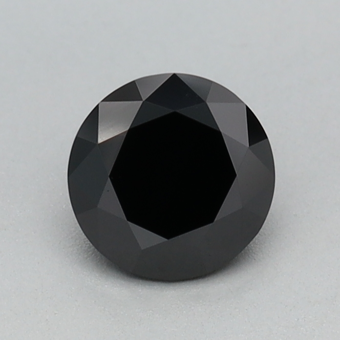 0.47 carat Fancy Black Round lab grown diamond, VVS2, IGI certified