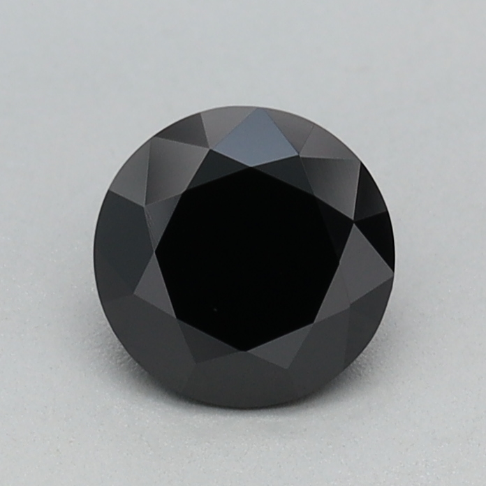 0.47 carat Fancy Black Round lab grown diamond, VVS2, IGI certified