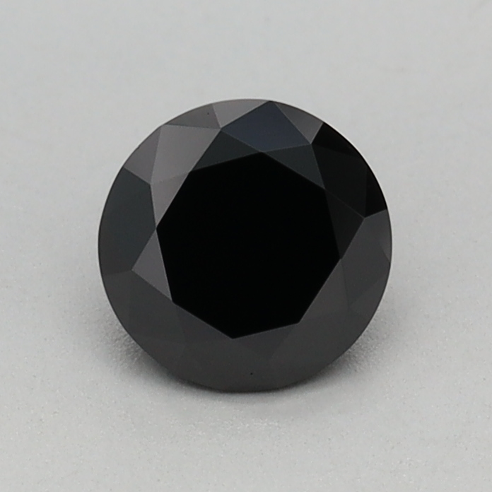 0.44 carat Fancy Black Round lab grown diamond, VVS2, IGI certified