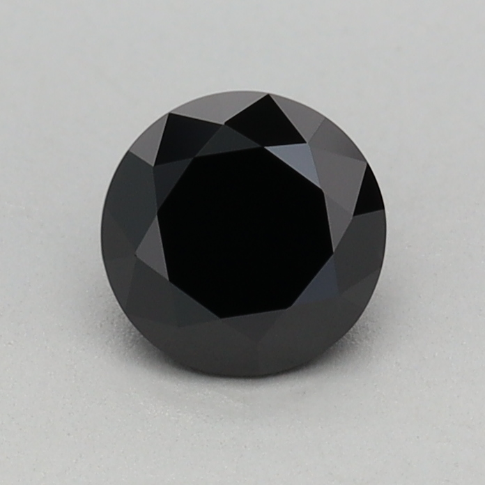 0.43 carat Fancy Black Round lab grown diamond, VVS2, IGI certified