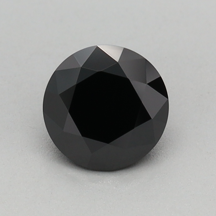 0.43 carat Fancy Black Round lab grown diamond, VVS2, IGI certified