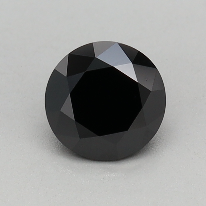 0.42 carat Fancy Black Round lab grown diamond, VVS2, IGI certified