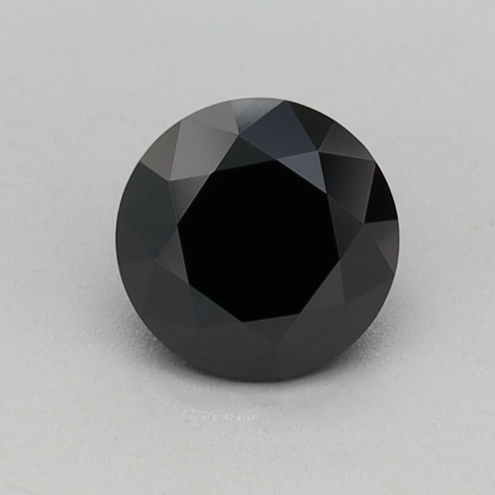 0.41 carat Fancy Black Round lab grown diamond, VVS2, IGI certified