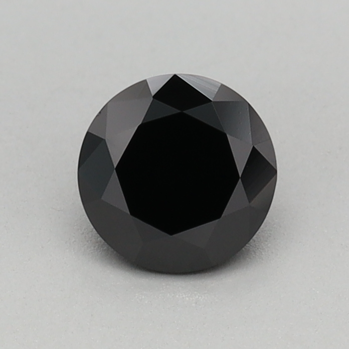 0.40 carat Fancy Black Round lab grown diamond, VVS2, IGI certified