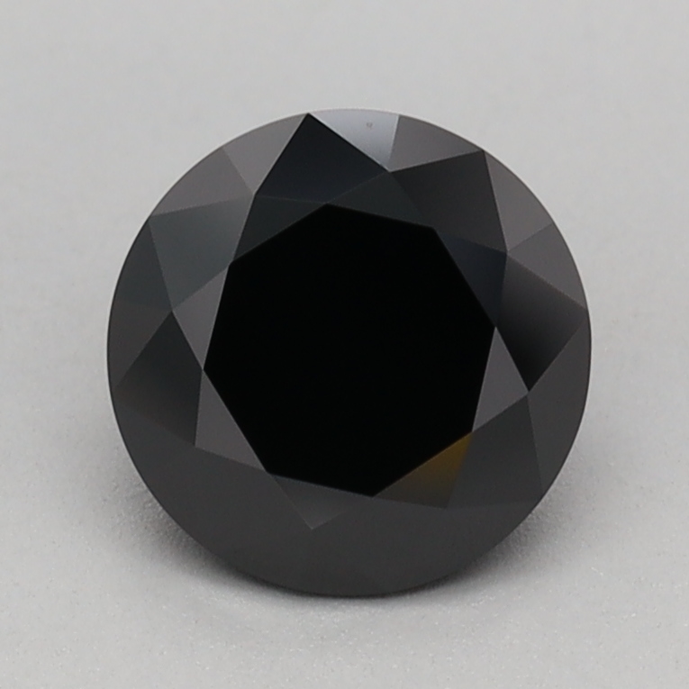 0.94 carat Fancy Black Round lab grown diamond, VVS2, IGI certified