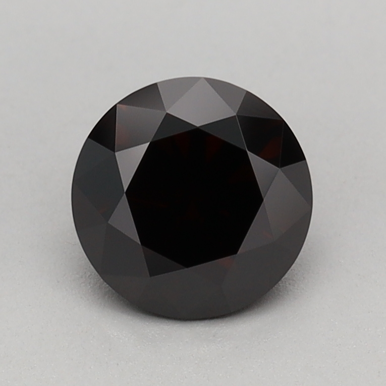 0.68 carat Fancy Black Round lab grown diamond, VVS2, IGI certified