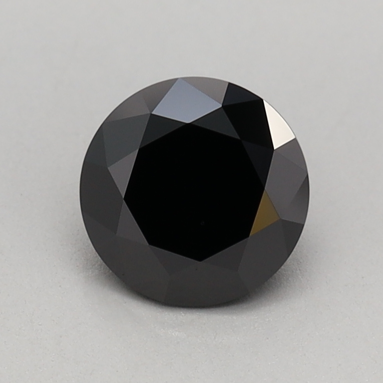 0.60 carat Fancy Black Round lab grown diamond, VVS2, IGI certified