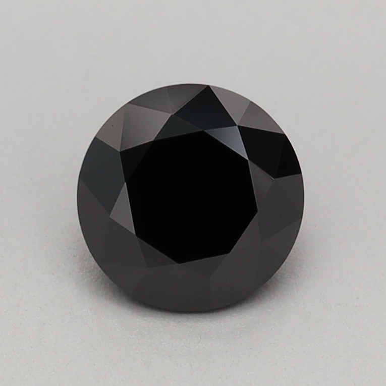 0.59 carat Fancy Black Round lab grown diamond, VVS2, IGI certified