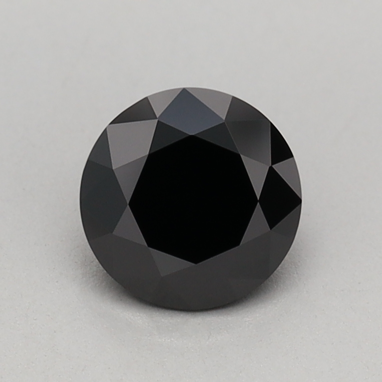 0.53 carat Fancy Black Round lab grown diamond, VVS2, IGI certified