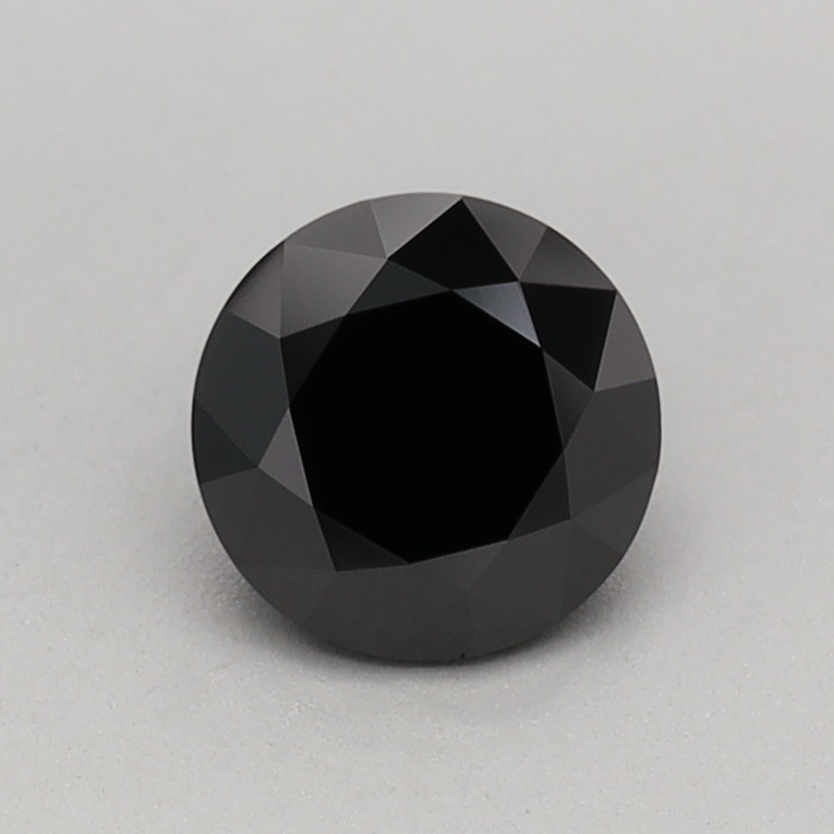0.52 carat Fancy Black Round lab grown diamond, VVS2, IGI certified