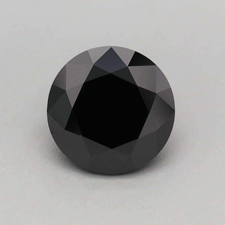 0.52 carat Fancy Black Round lab grown diamond, VVS2, IGI certified