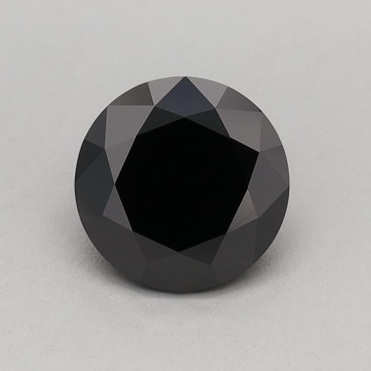 0.52 carat Fancy Black Round lab grown diamond, VVS2, IGI certified