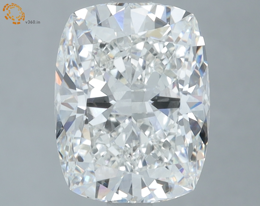 2.90 carat Cushion lab grown diamond, G VVS2, IGI certified