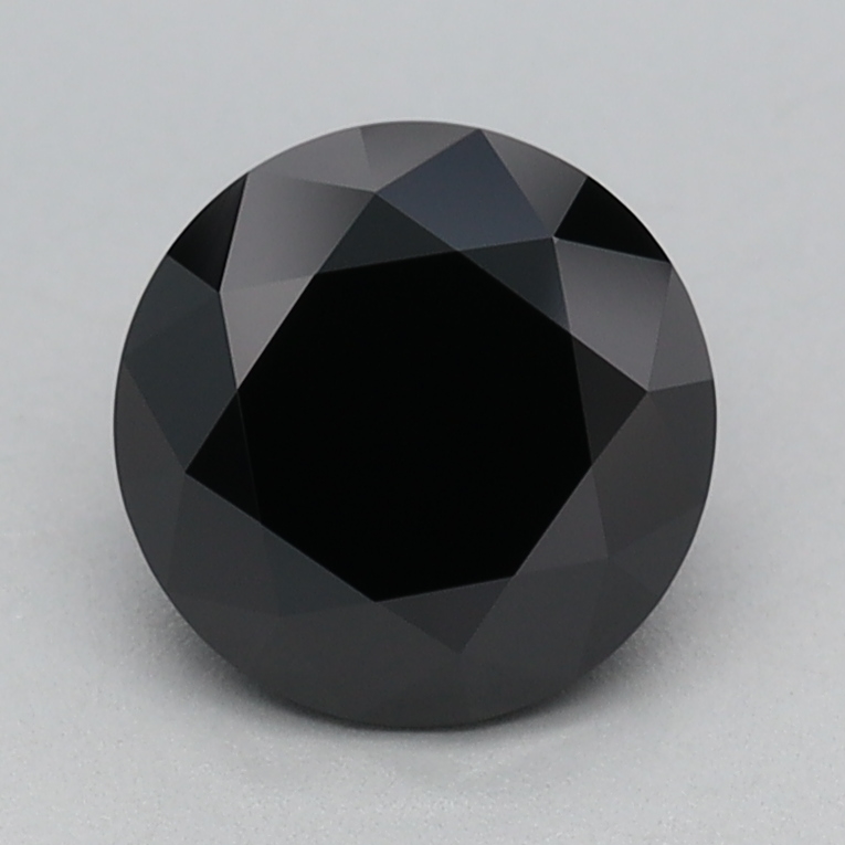 1.02 carat Fancy Black Round lab grown diamond, VVS2, IGI certified