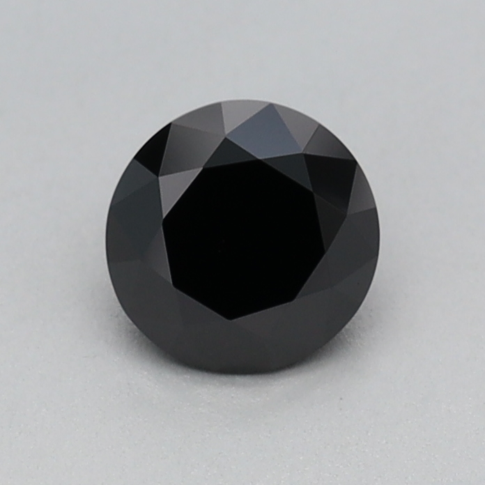 0.39 carat Fancy Black Round lab grown diamond, VVS2, IGI certified