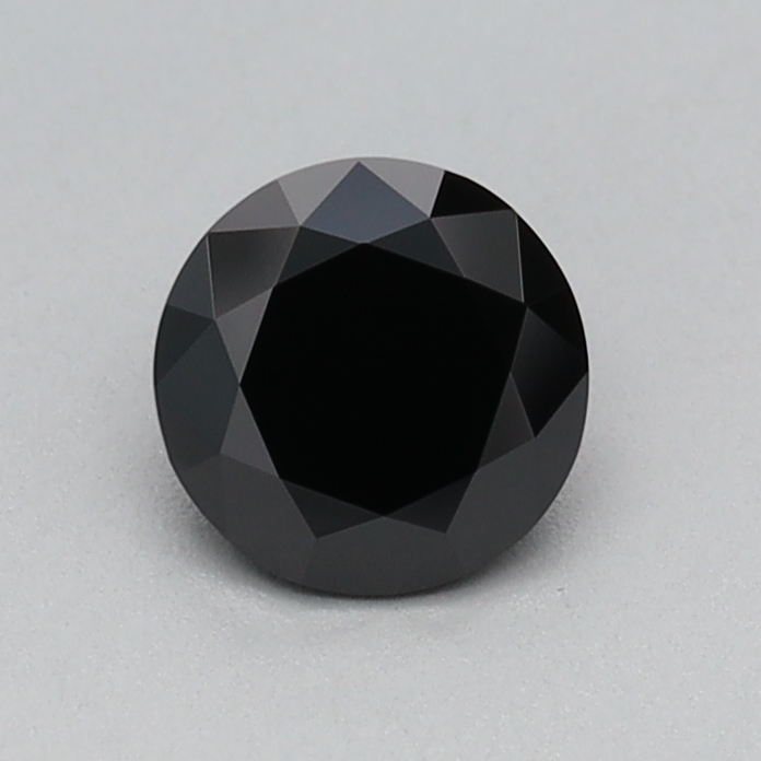 0.38 carat Fancy Black Round lab grown diamond, VVS2, IGI certified
