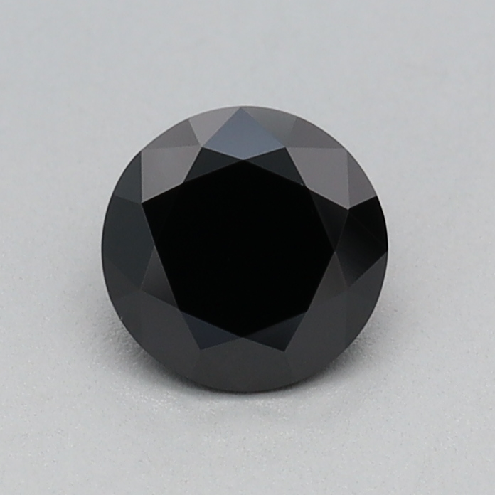 0.37 carat Fancy Black Round lab grown diamond, VVS2, IGI certified