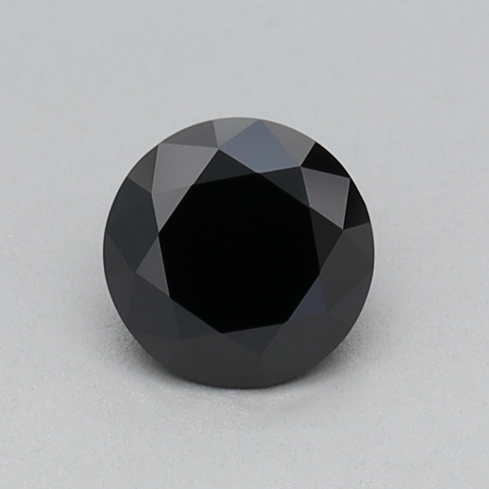 0.35 carat Fancy Black Round lab grown diamond, VVS2, IGI certified
