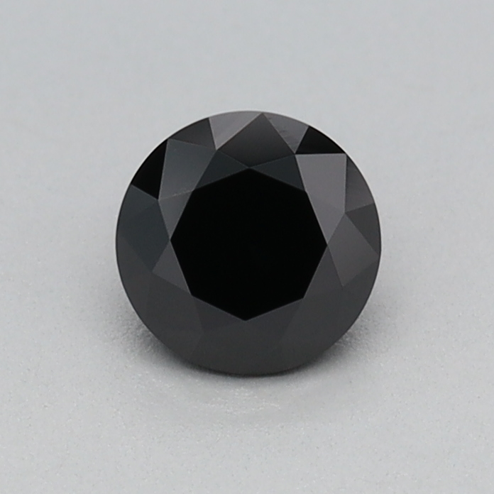 0.35 carat Fancy Black Round lab grown diamond, VVS2, IGI certified