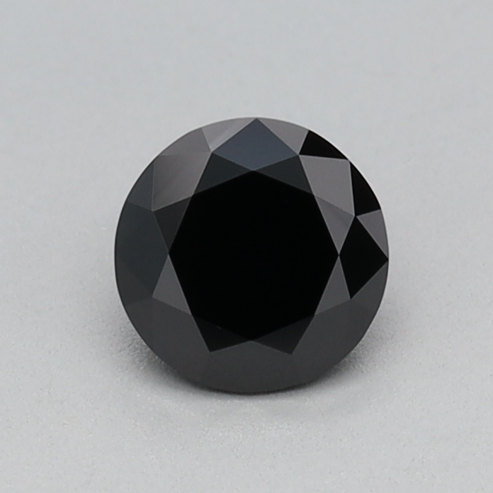 0.35 carat Fancy Black Round lab grown diamond, VVS2, IGI certified