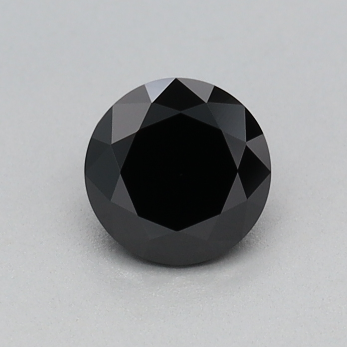 0.35 carat Fancy Black Round lab grown diamond, VVS2, IGI certified
