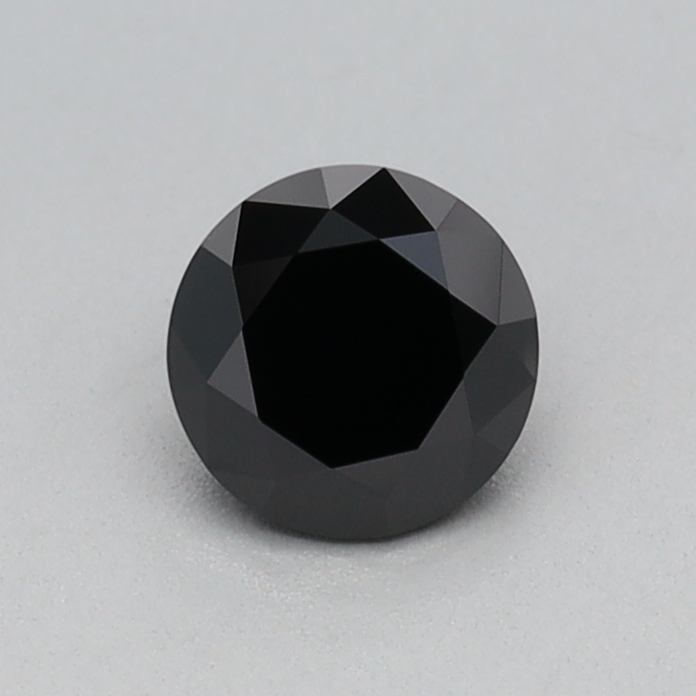 0.34 carat Fancy Black Round lab grown diamond, VVS2, IGI certified