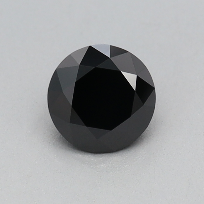 0.33 carat Fancy Black Round lab grown diamond, VVS2, IGI certified