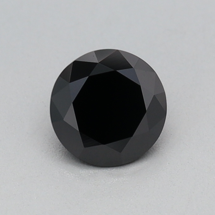 0.33 carat Fancy Black Round lab grown diamond, VVS2, IGI certified
