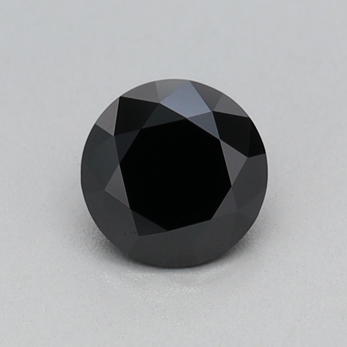 0.33 carat Fancy Black Round lab grown diamond, VVS2, IGI certified