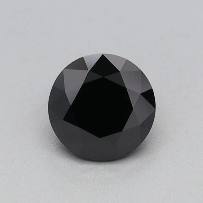 0.32 carat Fancy Black Round lab grown diamond, VVS2, IGI certified
